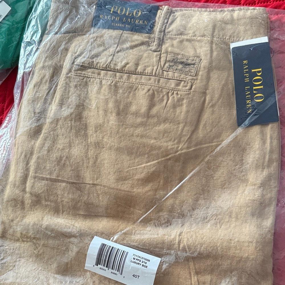 Polo by Ralph Lauren Men's Khaki (Linen and Cotton) - Picture 3 of 5